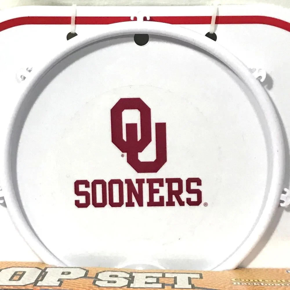 Oklahoma Sooners Mini Indoor Basketball Hoop Set Game Office Play Monster Toy